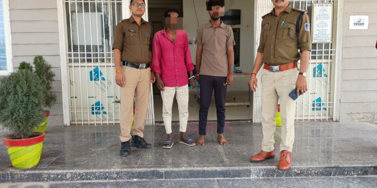 नाबालिग बालिका का अपहरण करने वाले दो आरोपियों को थाना अंजड पुलिस ने गिरफ्तार कर भेजा जेल*