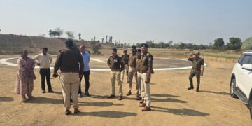 महामहिम राज्यपाल मध्यप्रदेश के प्रस्तावित नागलवाड़ी शिखर धाम मंदिर आगमन की तैयारियों का संयुक्त निरीक्षण