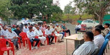 मांडव शांति समिति की बैठक संपन्न, नगर की समस्याओं पर हुई चर्चा